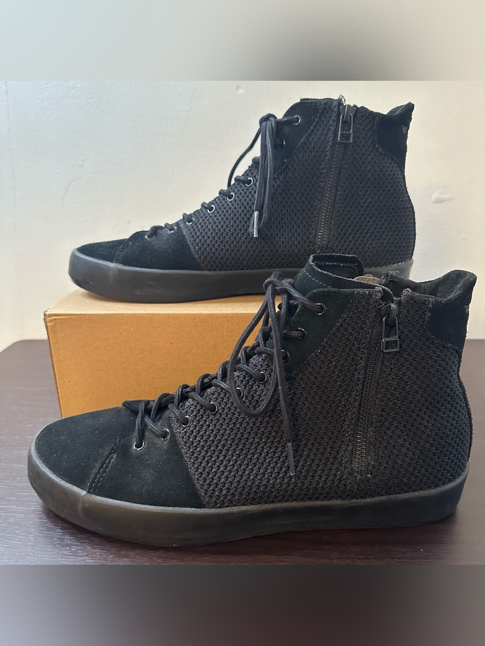 Creative Recreation Carda HI Men's Black Suede High-Top Sneakers 11, Men's Shoes